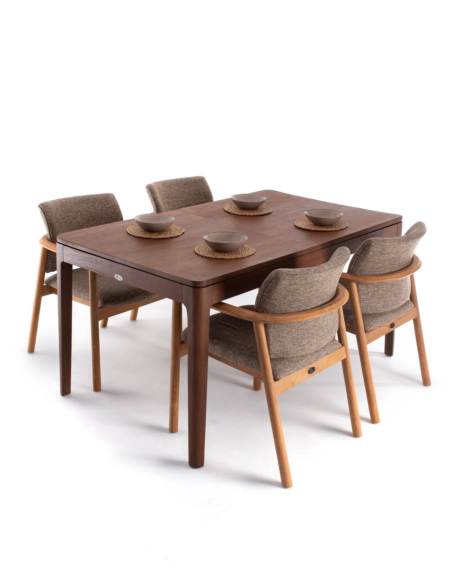 AMALFI EXTENSION INDOOR DINING TABLE & NINA DINING ARM CHAIR